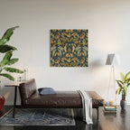 Deer in a wild nature forest DD Wood Wall Art Gallery Image 2