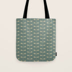Dragonfly Pattern XII Neutral Green Tote Bag Gallery Image 1