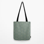 Dragonfly Pattern XII Neutral Green Tote Bag Gallery Image 2