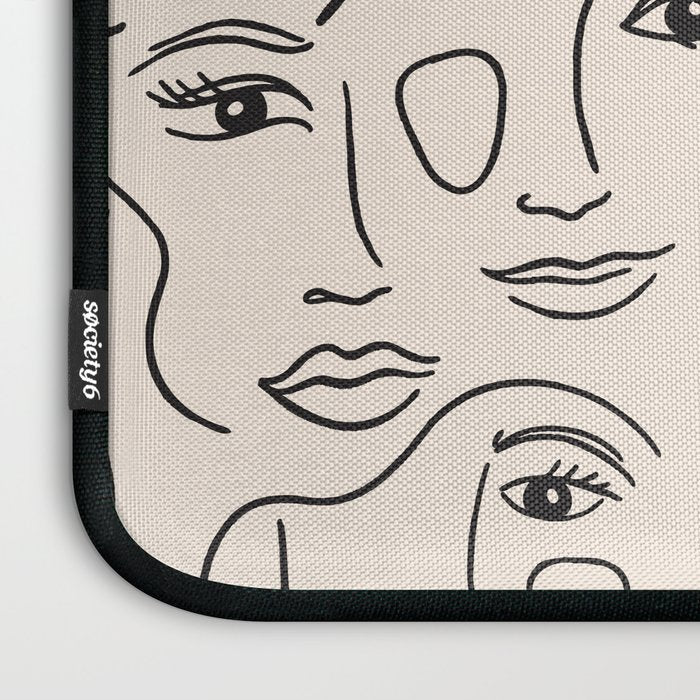 Abstract Faces Laptop Sleeve Gallery Image 3