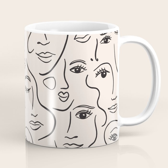 Abstract Faces Coffee Mug Gallery Image 1