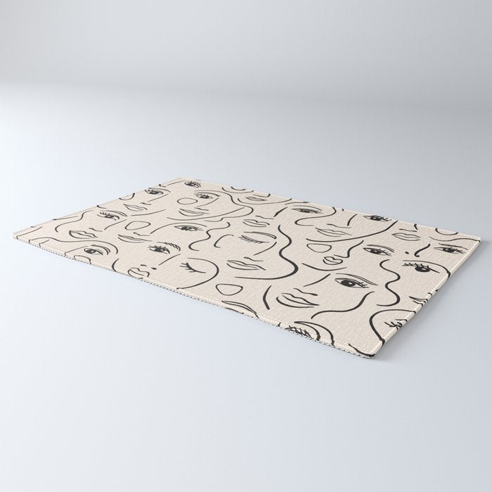 Abstract Faces Rug Gallery Image 3