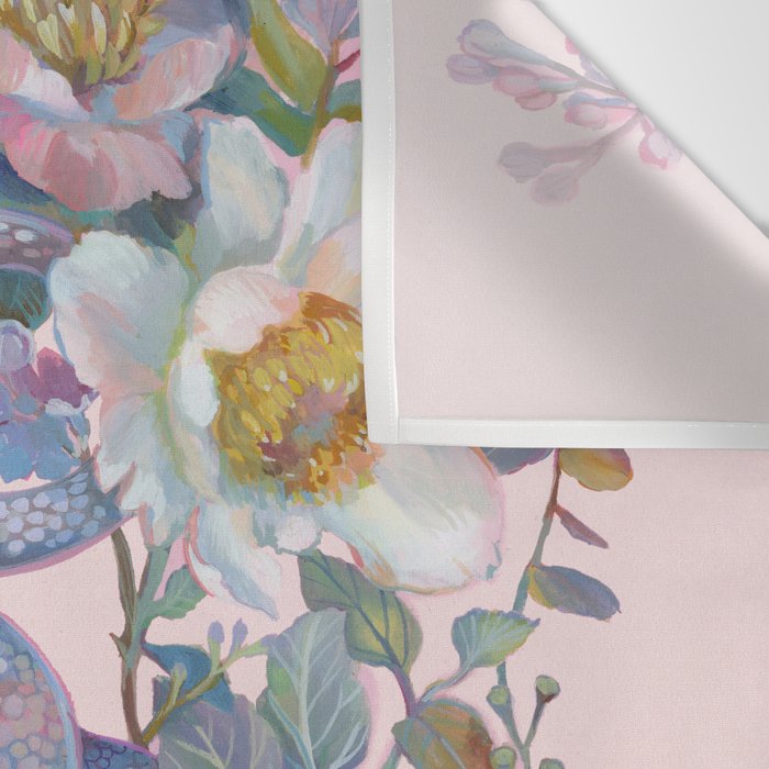 Pink Floral Garden Snake Wall Tapestry Gallery Image 3
