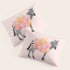PARTY ZEBRA Pillow Sham Gallery Image 3