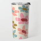 Retro Colorful Daisies  Travel Mug Gallery Image 2