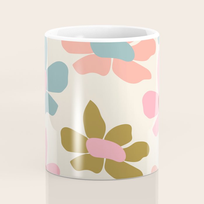Retro Colorful Daisies  Coffee Mug Gallery Image 4