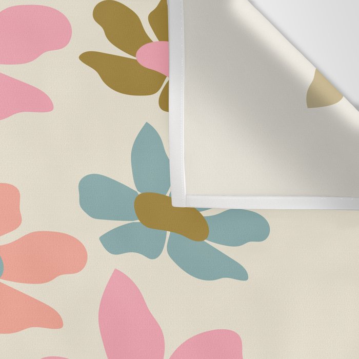 Retro Colorful Daisies  Wall Tapestry Gallery Image 3