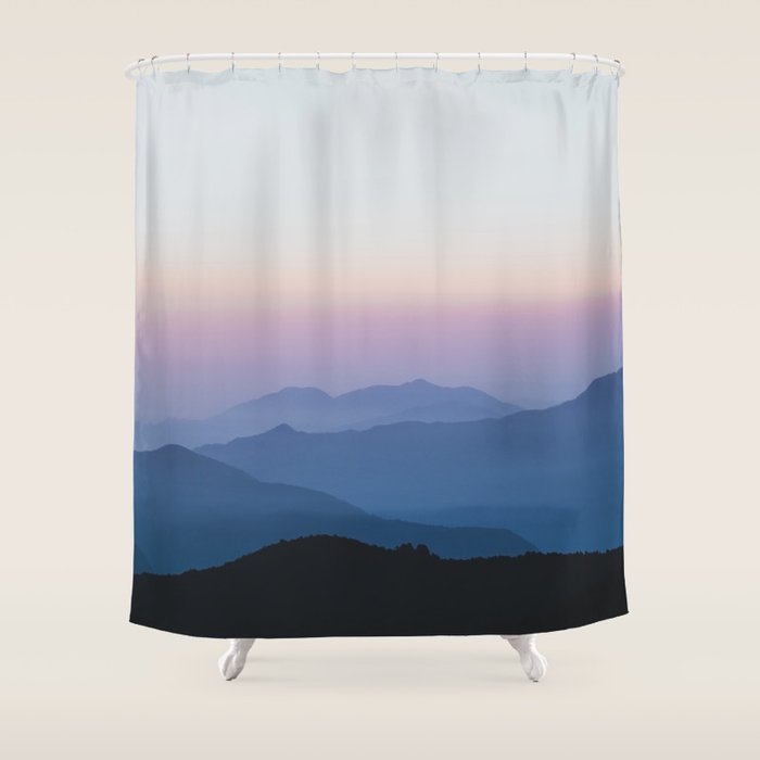 Sunset in the Annapurnas Shower Curtain Gallery Image 1