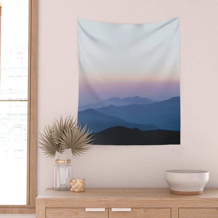 Sunset in the Annapurnas Wall Tapestry Gallery Image 2