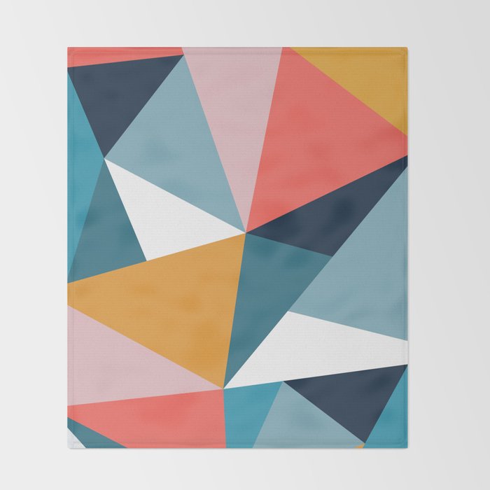 Modern Geometric 35 Throw Blanket Gallery Image 2
