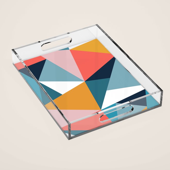 Modern Geometric 35 Acrylic Tray Gallery Image 1