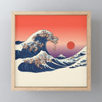 The Great Wave of Dachshunds Mini Art Print Gallery Image 1
