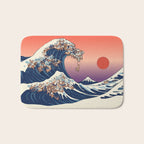 The Great Wave of Dachshunds Bath Mat Gallery Image 1