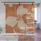 Abstract Minimal Flowers 4 Wall Mural Gallery Image 1