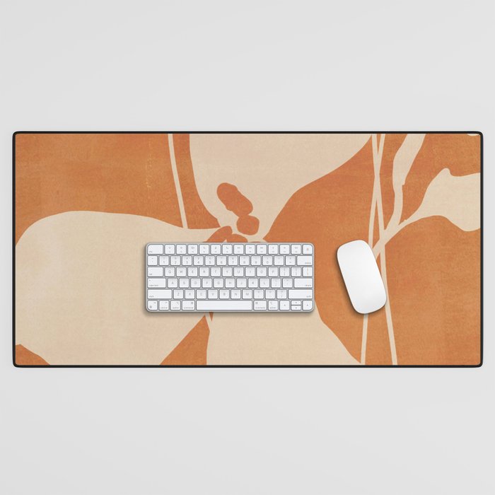 Abstract Minimal Flowers 4 Desk Mat Gallery Image 1