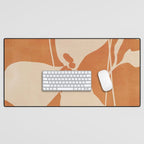 Abstract Minimal Flowers 4 Desk Mat Gallery Image 1