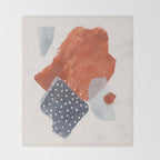 Five Shapes #2 Throw Blanket Gallery Image 2