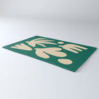 Bottle Green Collage: Paper Cutouts Matisse Edition Rug Gallery Image 3
