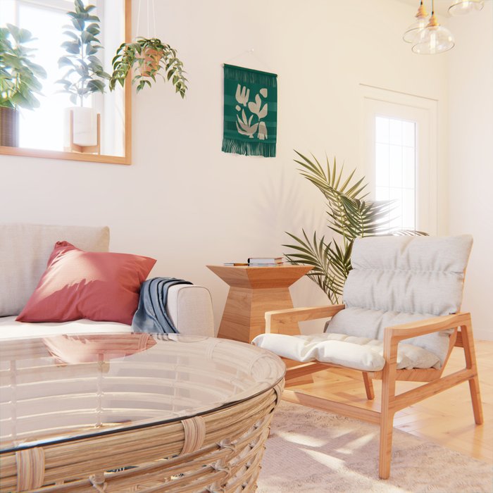 Bottle Green Collage: Paper Cutouts Matisse Edition Wall Hanging Gallery Image 2