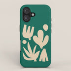 Bottle Green Collage: Paper Cutouts Matisse Edition iPhone Case Gallery Image 1