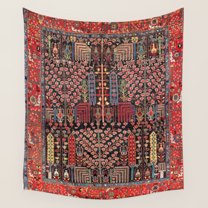 Bakhshaish Azerbaijan Northwest Persian Rug Print Wall Tapestry Gallery Image 1