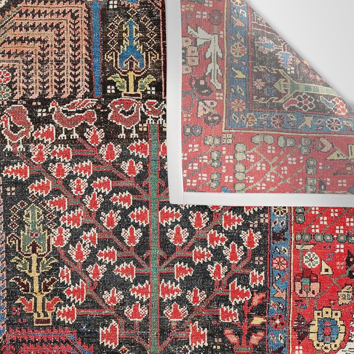 Bakhshaish Azerbaijan Northwest Persian Rug Print Wall Tapestry Gallery Image 3