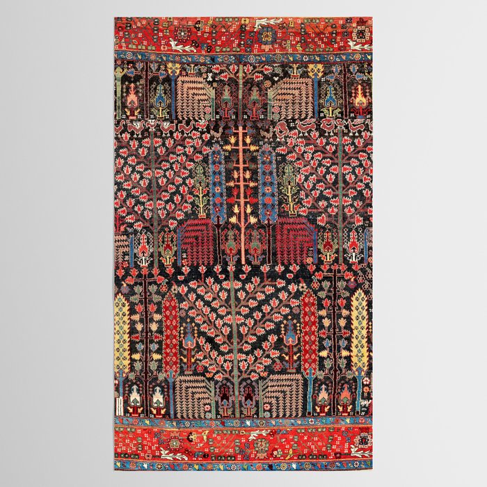 Bakhshaish Azerbaijan Northwest Persian Rug Print Tablecloth Gallery Image 2