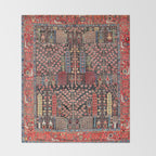 Bakhshaish Azerbaijan Northwest Persian Rug Print Throw Blanket Gallery Image 2