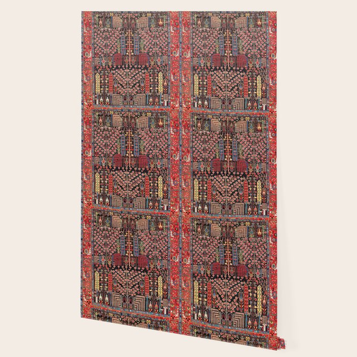Bakhshaish Azerbaijan Northwest Persian Rug Print Wallpaper Gallery Image 2