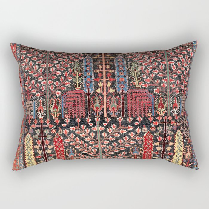 Bakhshaish Azerbaijan Northwest Persian Rug Print Rectangular Pillow Gallery Image 2