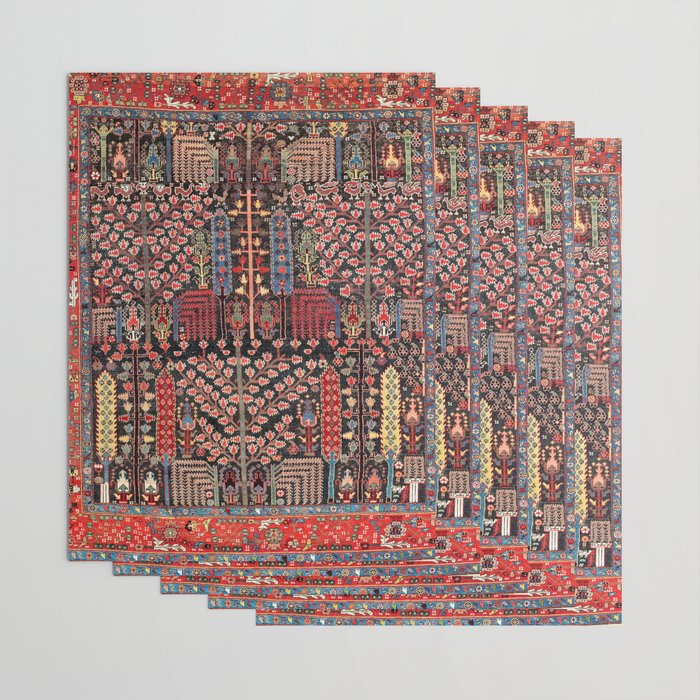 Bakhshaish Azerbaijan Northwest Persian Rug Print Wrapping Paper Gallery Image 3