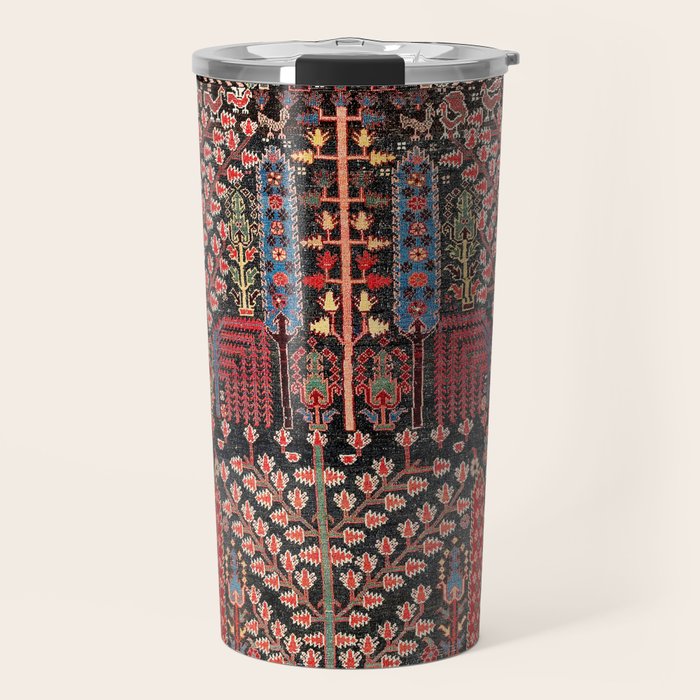 Bakhshaish Azerbaijan Northwest Persian Rug Print Travel Mug Gallery Image 1