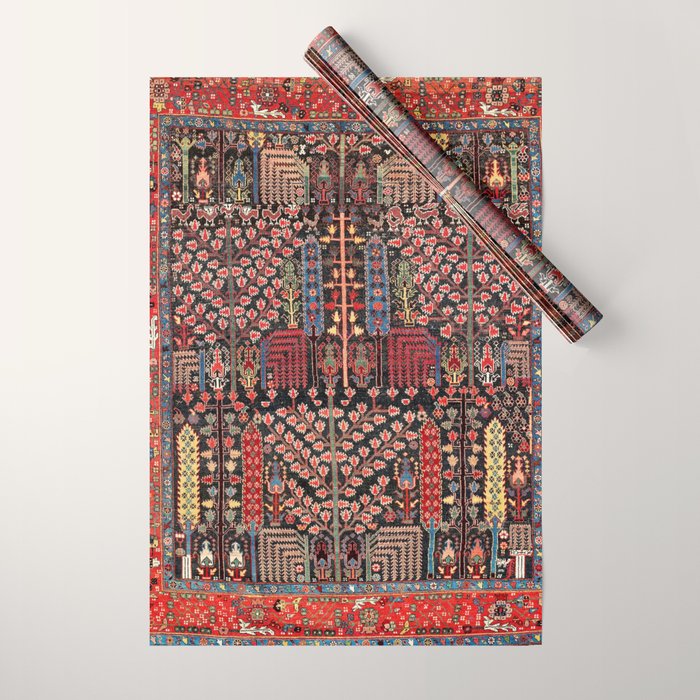 Bakhshaish Azerbaijan Northwest Persian Rug Print Wrapping Paper Gallery Image 1