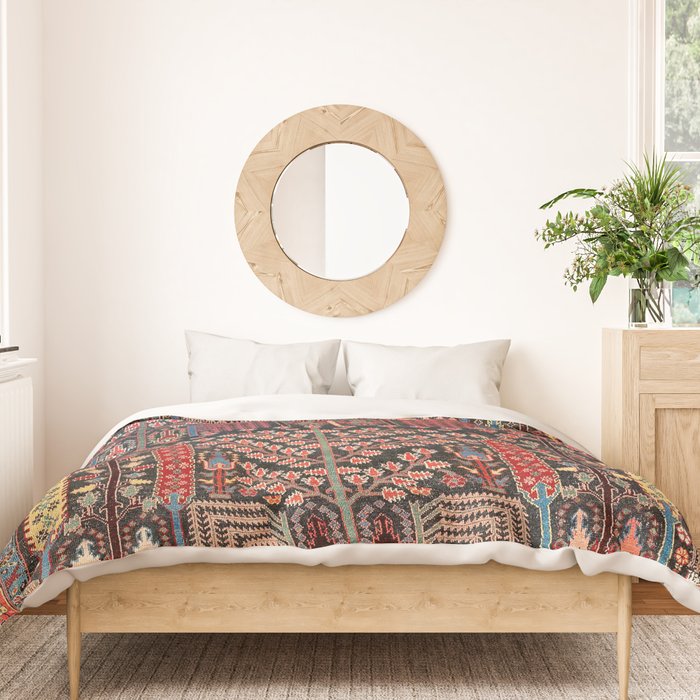 Bakhshaish Azerbaijan Northwest Persian Rug Print Duvet Cover Gallery Image 3
