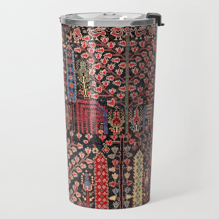 Bakhshaish Azerbaijan Northwest Persian Rug Print Travel Mug Gallery Image 2
