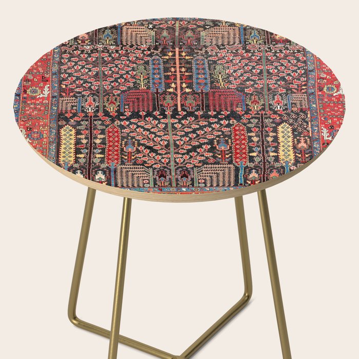 Bakhshaish Azerbaijan Northwest Persian Rug Print Side Table Gallery Image 2