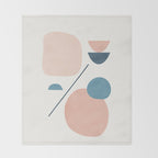 Abstract Minimal Shapes 33 Throw Blanket Gallery Image 2