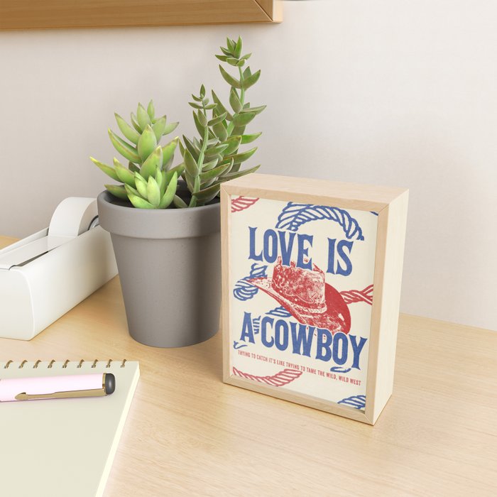 Love is a Cowboy - Rope Mini Art Print Gallery Image 2