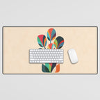 Ikebana - Geometric flower Desk Mat Gallery Image 1