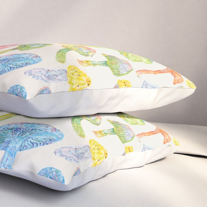 Wild Mushroom Rainbow - Neutral Pillow Sham Gallery Image 3