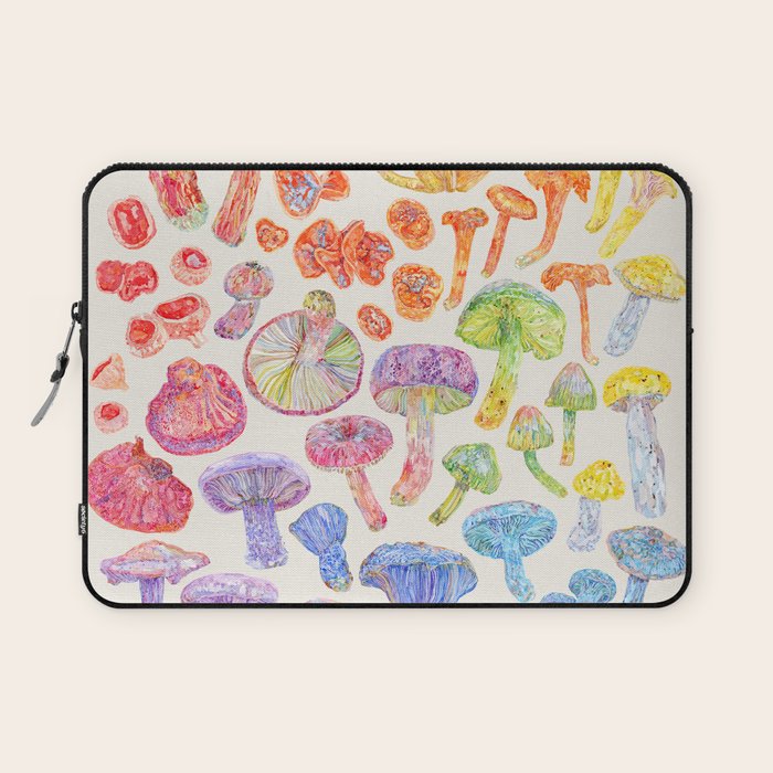 Wild Mushroom Rainbow - Neutral Laptop Sleeve Gallery Image 1