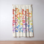 Wild Mushroom Rainbow - Neutral Window Curtain Gallery Image 3