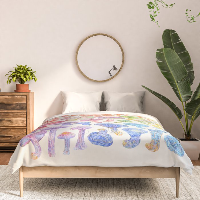 Wild Mushroom Rainbow - Neutral Comforter Gallery Image 3