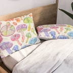 Wild Mushroom Rainbow - Neutral Pillow Sham Gallery Image 2