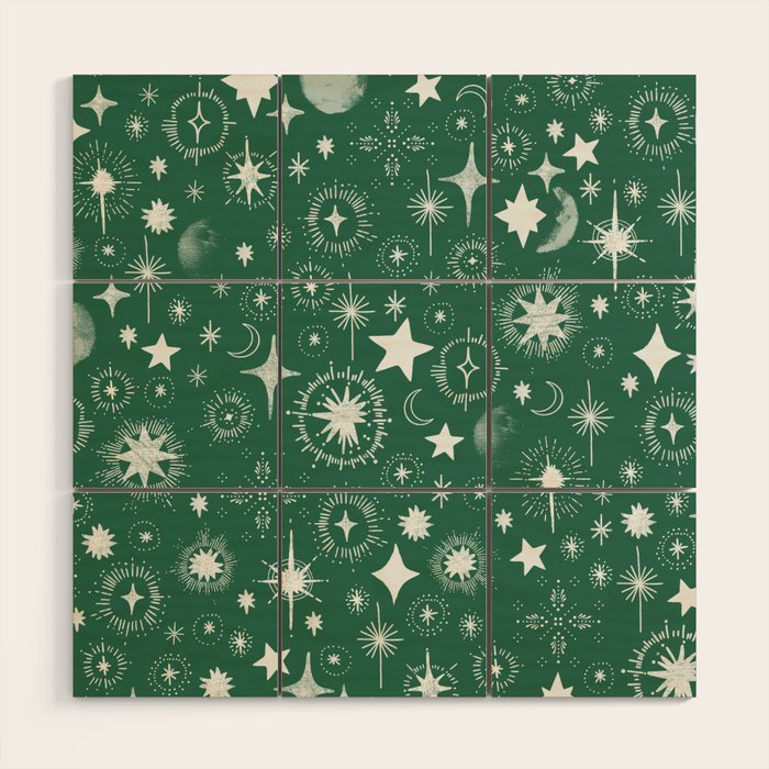 Greenish stellar S Wood Wall Art Gallery Image 1
