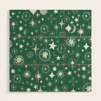 Greenish stellar S Wood Wall Art Gallery Image 1