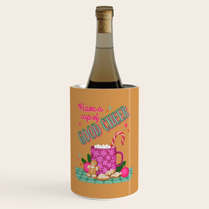Cozy Christmas Cocoa Wine Chiller Gallery Image 1