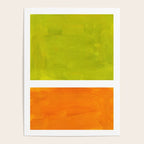 Retro Lime Green Minimalist Abstract Color Block Rothko Midcentury Modern Art Poster Gallery Image 4