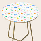 Colorful abstract organic shape art pattern Side Table Gallery Image 2