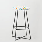 Colorful abstract organic shape art pattern Stool Gallery Image 1